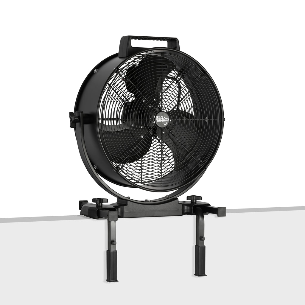 Blotek Dust King 16" High Velocity Construction Fan | Window Exhaust, Floor & Blower Fan | 3-Speed, IP64 Rated, Adjustable Legs & 270° Tilt