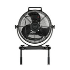 Blotek Dust King 16" High Velocity Construction Fan | Window Exhaust, Floor & Blower Fan | 3-Speed, IP64 Rated, Adjustable Legs & 270° Tilt