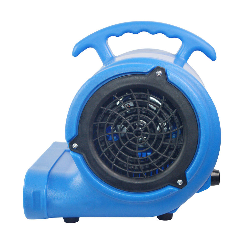 Blotek 1/4 HP Commercial Air Mover Floor Dryer | 900 CFM High Velocity Carpet Dryer Fan | 3-Speed Industrial Blower with 4 Drying Positions & 10 ft Power Cord