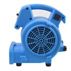 Blotek 1/8 HP Mini Air Mover Floor Dryer | 600 CFM Compact Carpet Dryer Fan | 3-Speed Portable Utility Blower with 4 Airflow Positions