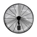 Blotek 24" Oscillating Wall Mount Fan | 3-Speed Industrial Aluminum Blade Fan | Heavy-Duty Air Circulator for Warehouse, Garage, Gym & Workshop