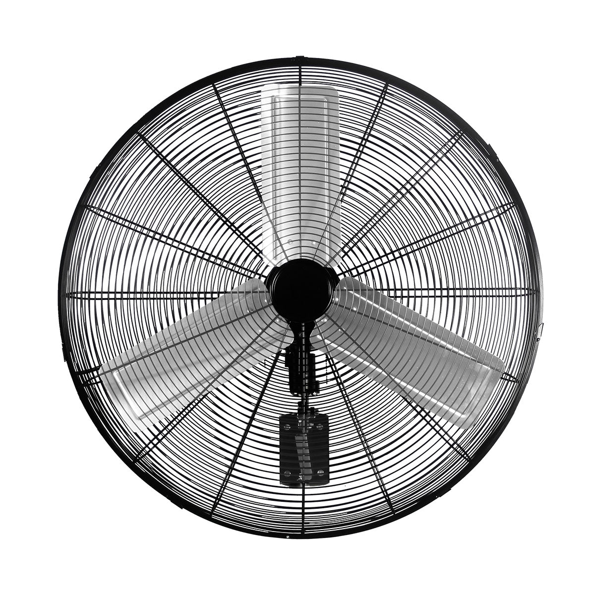 Blotek 24" Oscillating Wall Mount Fan | 3-Speed Industrial Aluminum Blade Fan | Heavy-Duty Air Circulator for Warehouse, Garage, Gym & Workshop