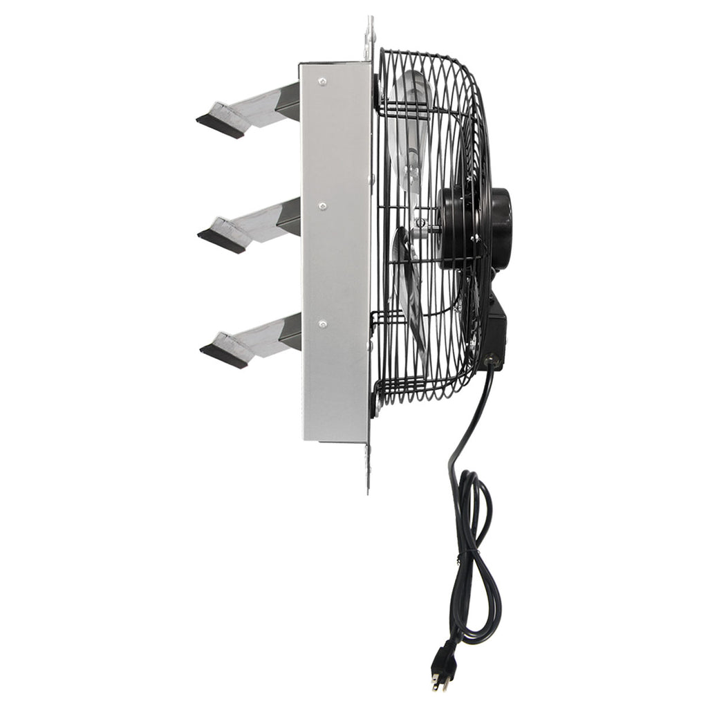 Blotek 12" Industrial Shutter Exhaust Fan | 1,800 CFM Aluminum Ventilation Fan | Wall Mount Attic, Garage & Greenhouse Fan