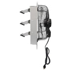 Blotek 12" Industrial Shutter Exhaust Fan | 1,800 CFM Aluminum Ventilation Fan | Wall Mount Attic, Garage & Greenhouse Fan