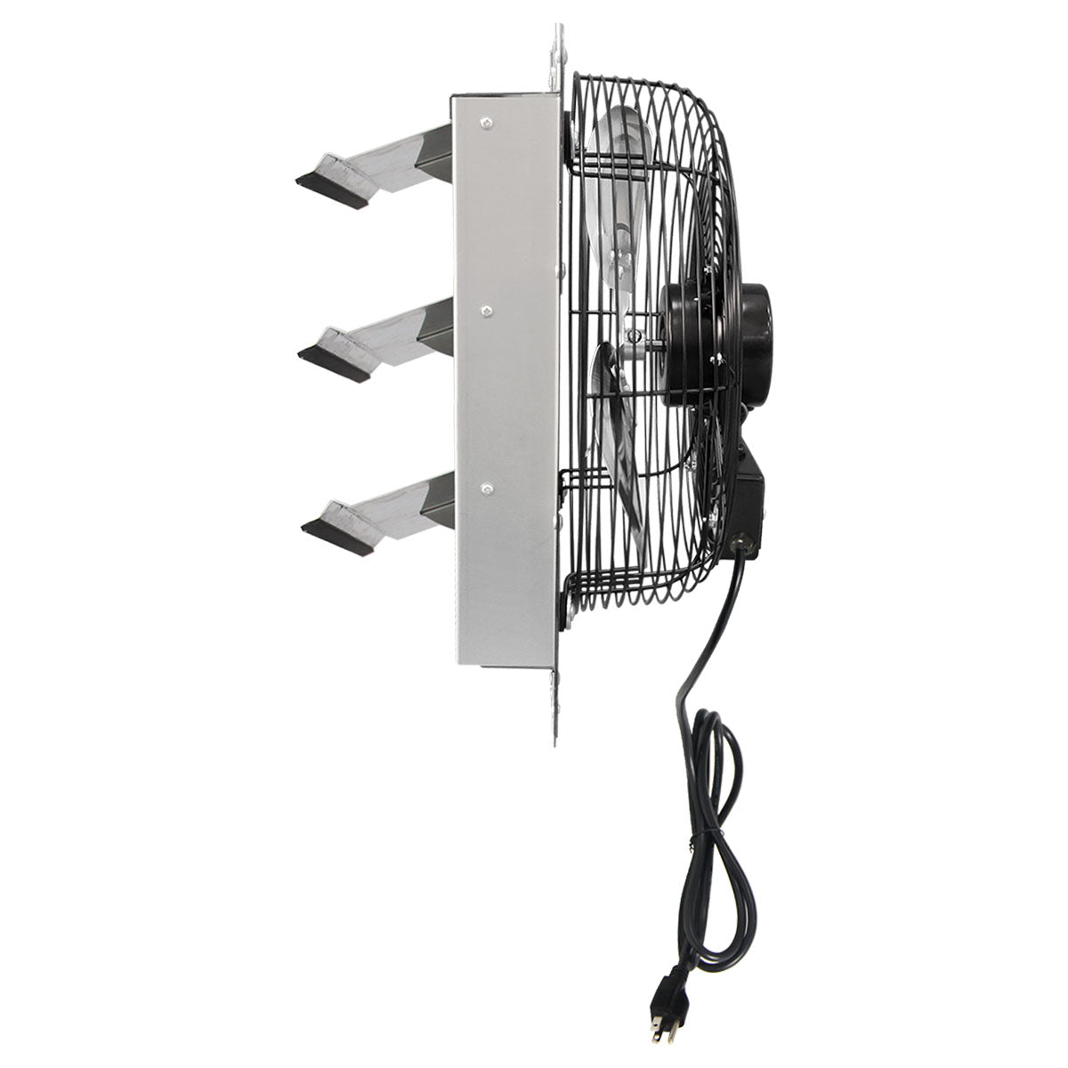 Blotek 12" Industrial Shutter Exhaust Fan | 1,800 CFM Aluminum Ventilation Fan | Wall Mount Attic, Garage & Greenhouse Fan