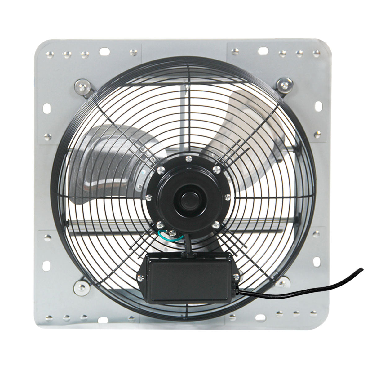 Blotek 12" Industrial Shutter Exhaust Fan | 1,800 CFM Aluminum Ventilation Fan | Wall Mount Attic, Garage & Greenhouse Fan