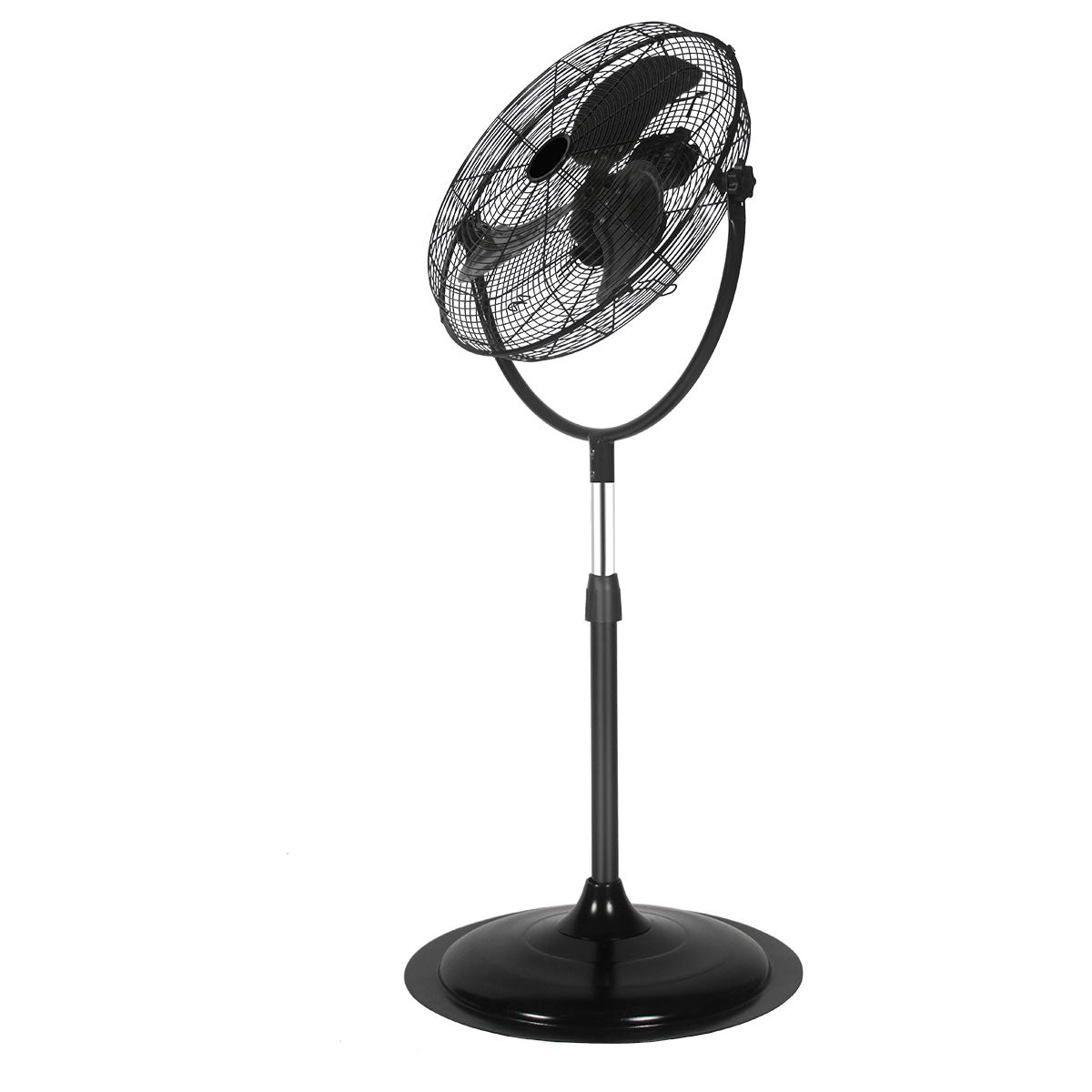 Blotek 18" Industrial Pedestal Fan | 3-Speed High Velocity Stand Fan with Aluminum Blades | Adjustable Height & Tilt for Garage, Warehouse, Gym & Workshop