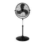 Blotek 18" Industrial Pedestal Fan | 3-Speed High Velocity Stand Fan with Aluminum Blades | Adjustable Height & Tilt for Garage, Warehouse, Gym & Workshop