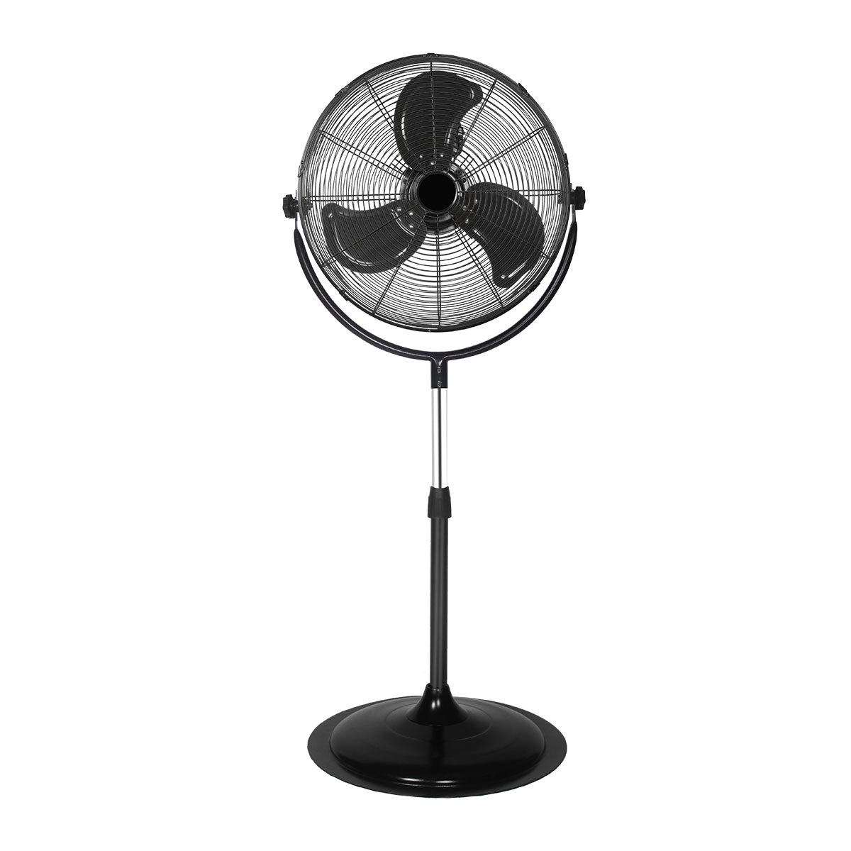 Blotek 18" Industrial Pedestal Fan | 3-Speed High Velocity Stand Fan with Aluminum Blades | Adjustable Height & Tilt for Garage, Warehouse, Gym & Workshop