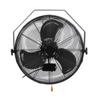 Blotek 18" High Velocity Wall Mount Fan | 3-Speed Industrial Metal Fan | 4,650 CFM Air Circulator with Adjustable Tilt for Garage, Workshop & Home Gym