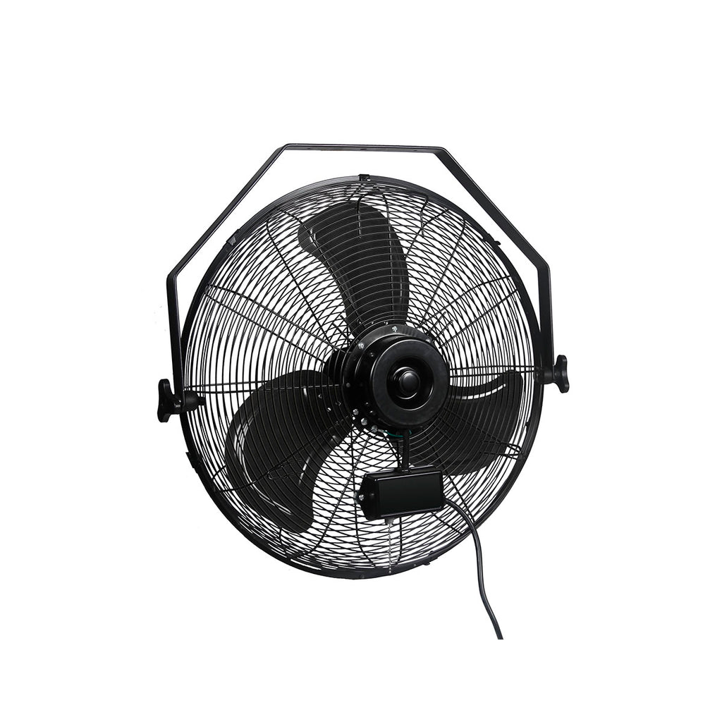 Blotek 18" High Velocity Wall Mount Fan | 3-Speed Industrial Metal Fan | 4,650 CFM Air Circulator with Adjustable Tilt for Garage, Workshop & Home Gym