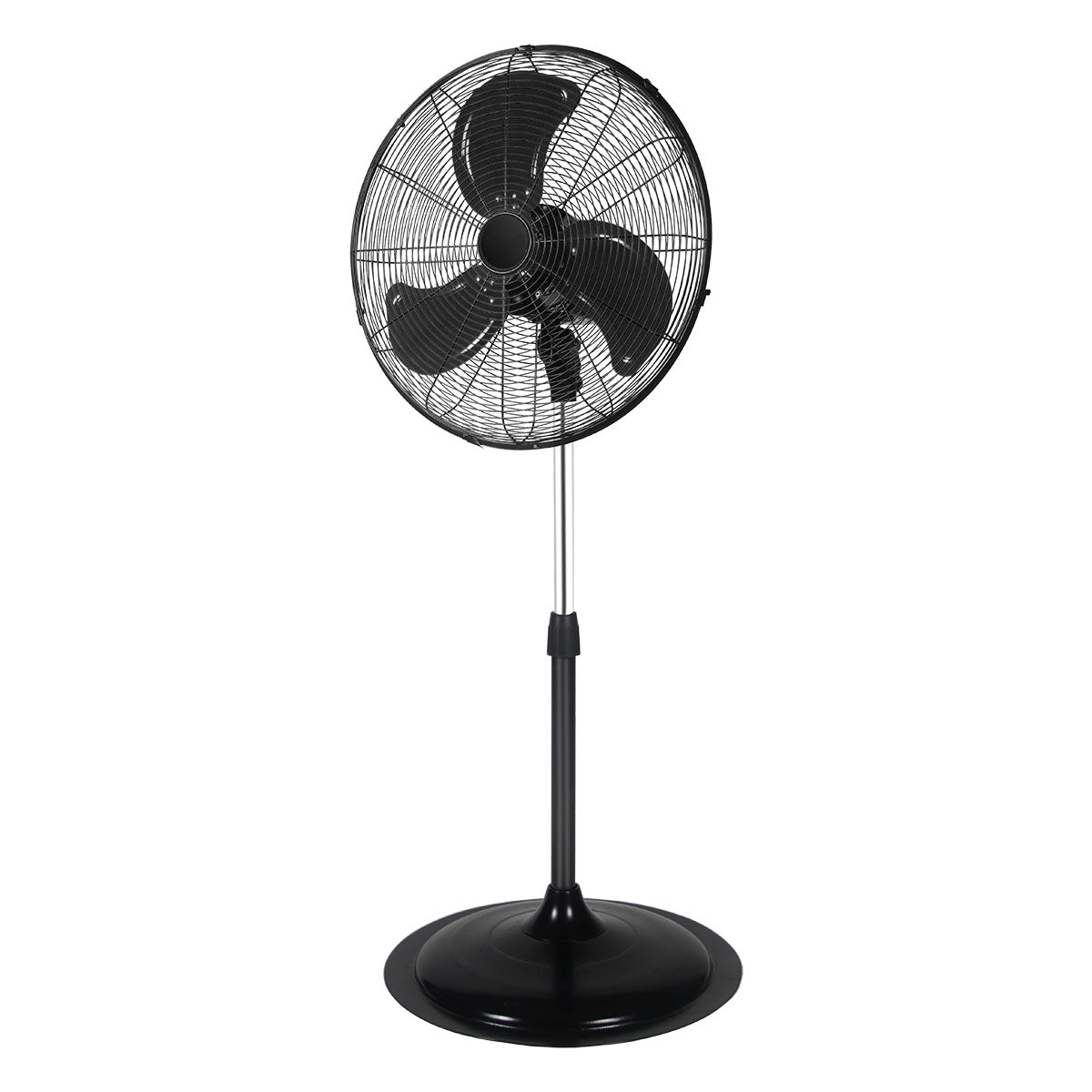Blotek 20" Oscillating Industrial Pedestal Fan | 3-Speed High Velocity Stand Fan with Aluminum Blades | Commercial Air Circulator for Garage, Warehouse, Gym & Workshop