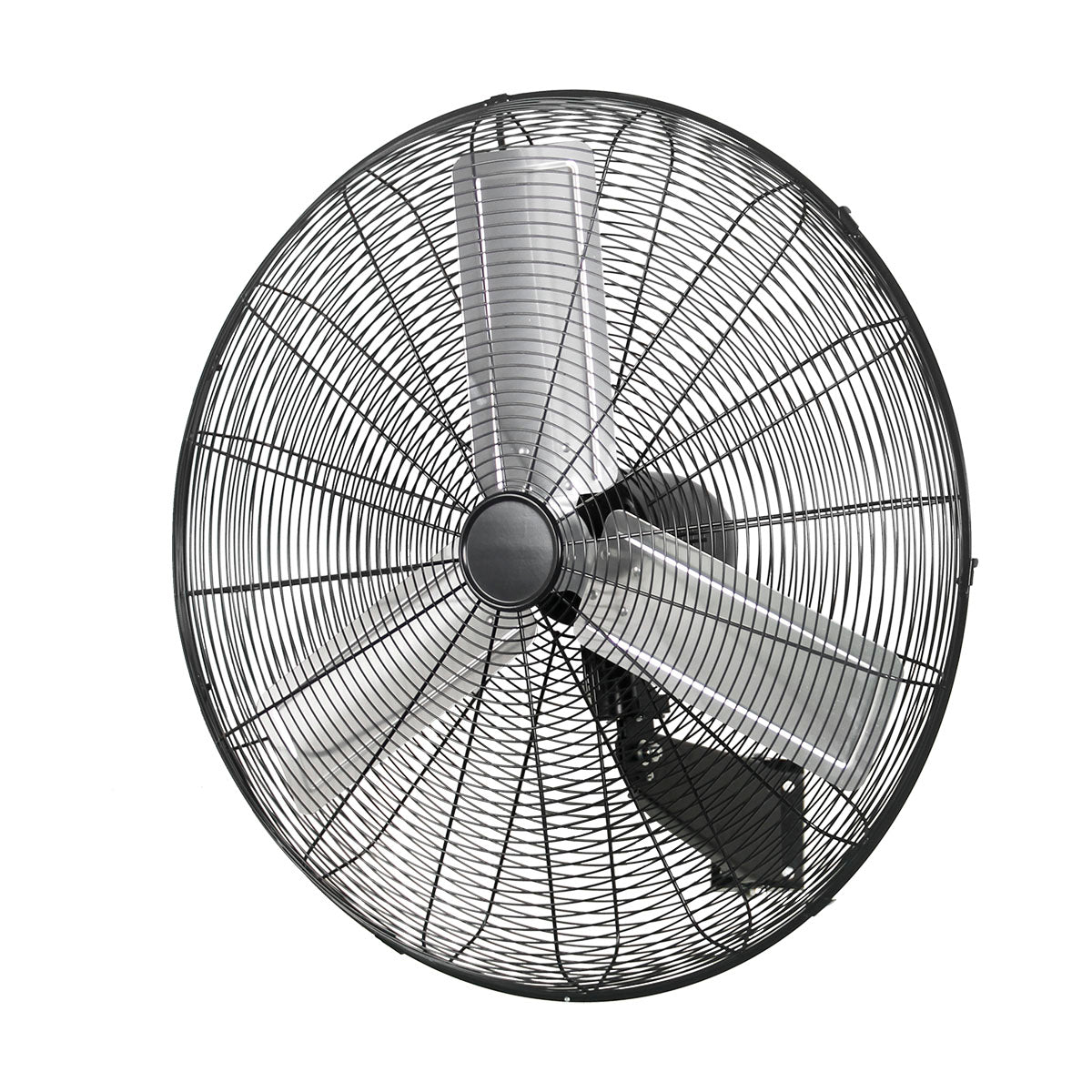 Blotek 24" Oscillating Wall Mount Fan | 3-Speed Industrial Aluminum Blade Fan | Heavy-Duty Air Circulator for Warehouse, Garage, Gym & Workshop